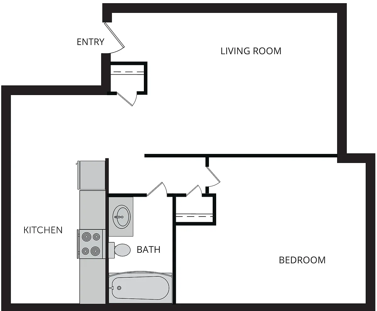 Floor plan 1X1