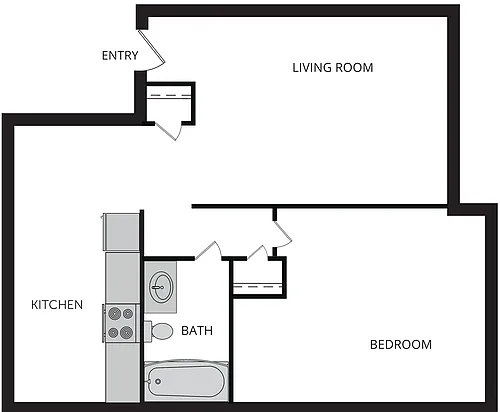 Floor plan 1X1