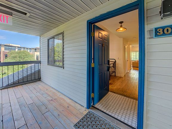 Entrance to the end unit condo.
