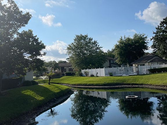 View of pond from your courtyard