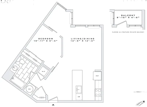 Floor plan 1K | Suite