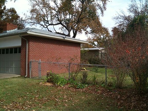 Backyard from corner side yard
