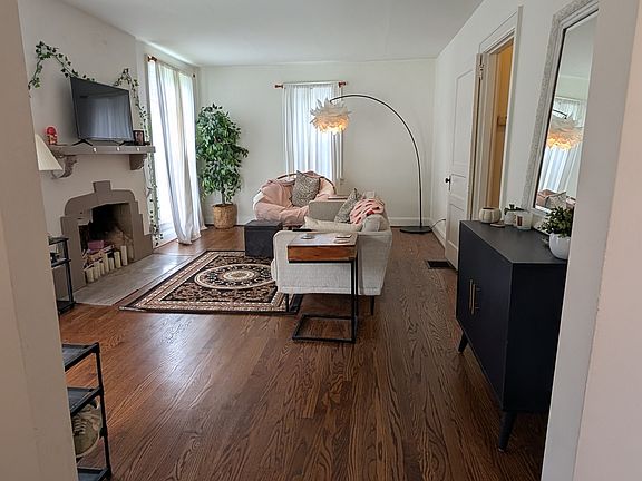 Newly refinished hardwoods.