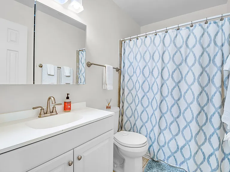 Upstairs bath with jacuzzi tub