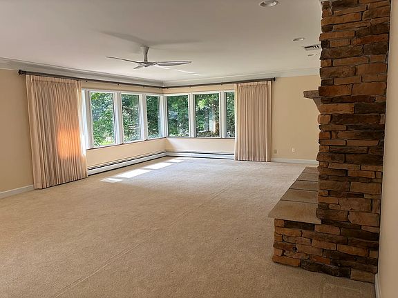 Living room with fireplace