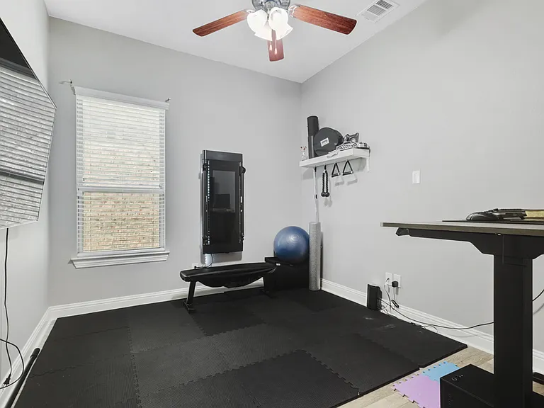 Bonus room currently used as office exercise room