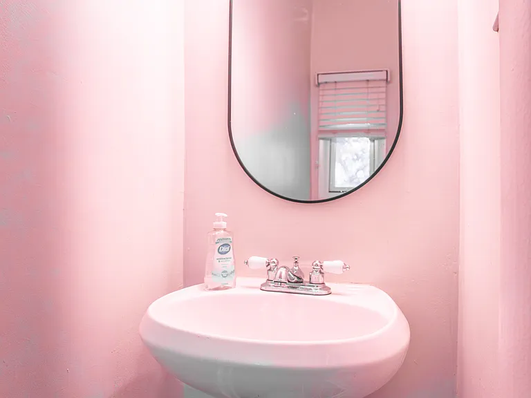 First floor powder room