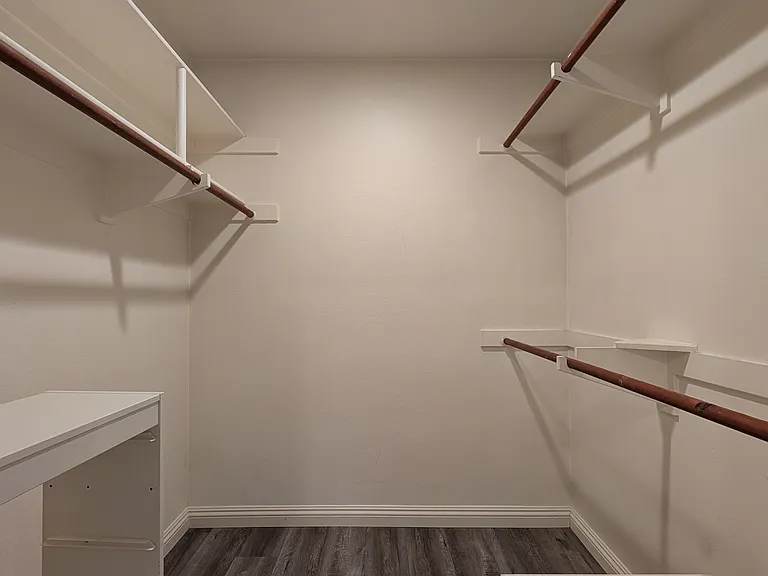 Guest bedroom walk-in closet