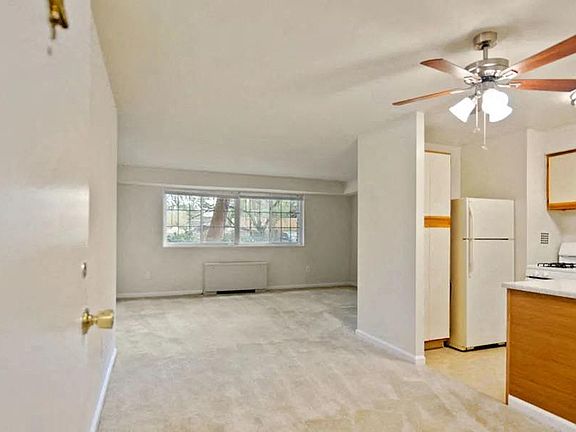 1B Kitchen and Living Room, View from Foyer
