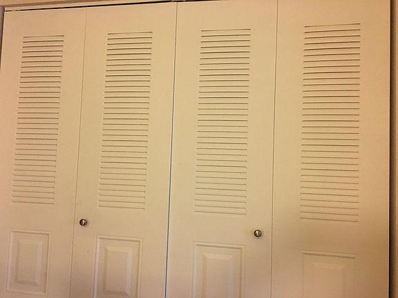 Linnen closet at top of stairs