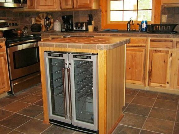 Wine cooler island