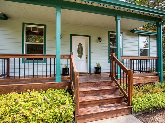 Front entry with covered porch.