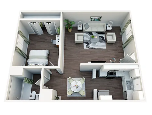 Floor plan 1X1
