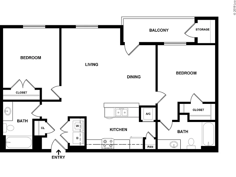 The Junction: Beds - 2: Baths - 2: SqFt Range - 974 to 974