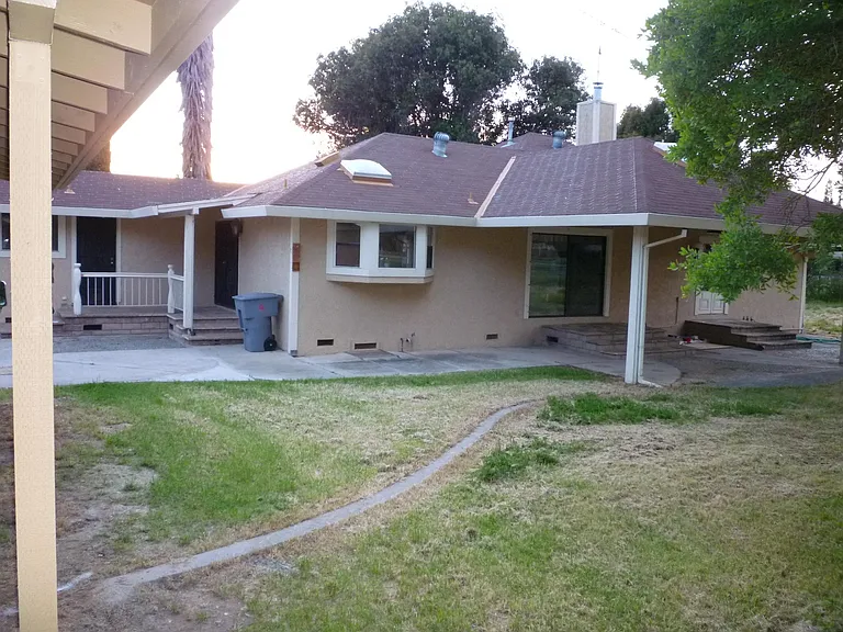 The back of the house