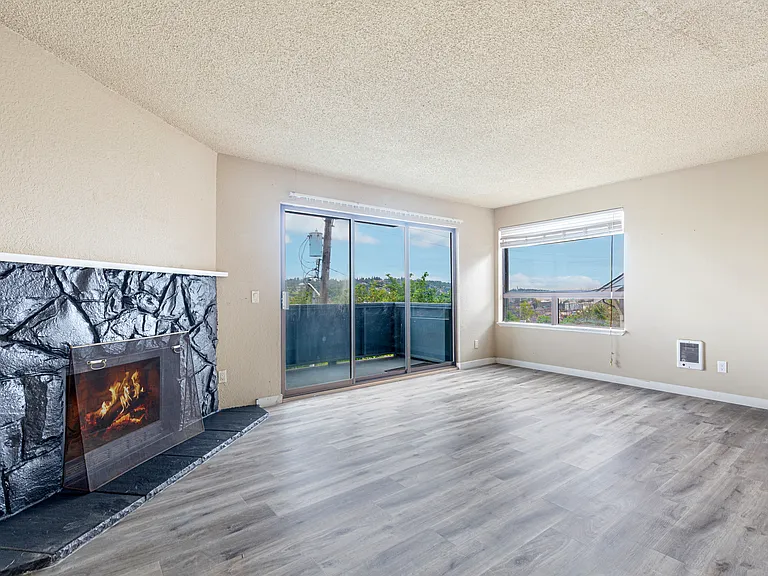 Unit 2 living room with great view
