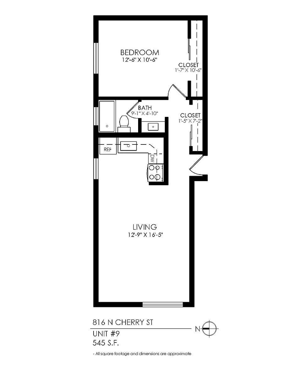 Floor plan 1 Bedroom