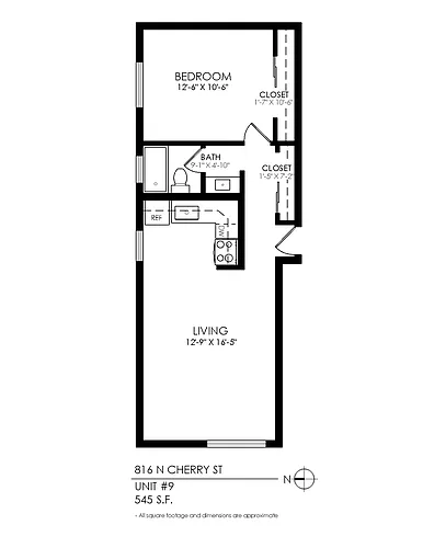 Floor plan 1 Bedroom