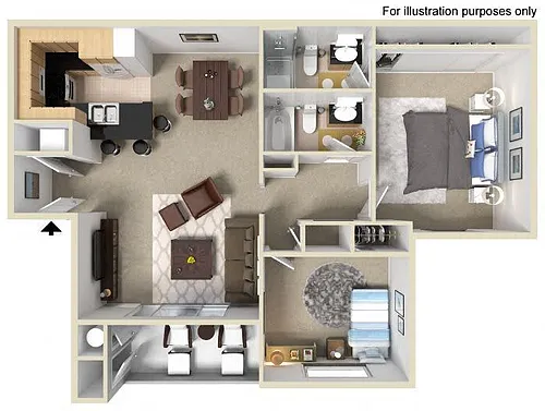 Floor plan 2X2