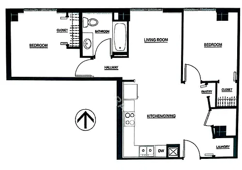 Floor plan 2 Bedroom C