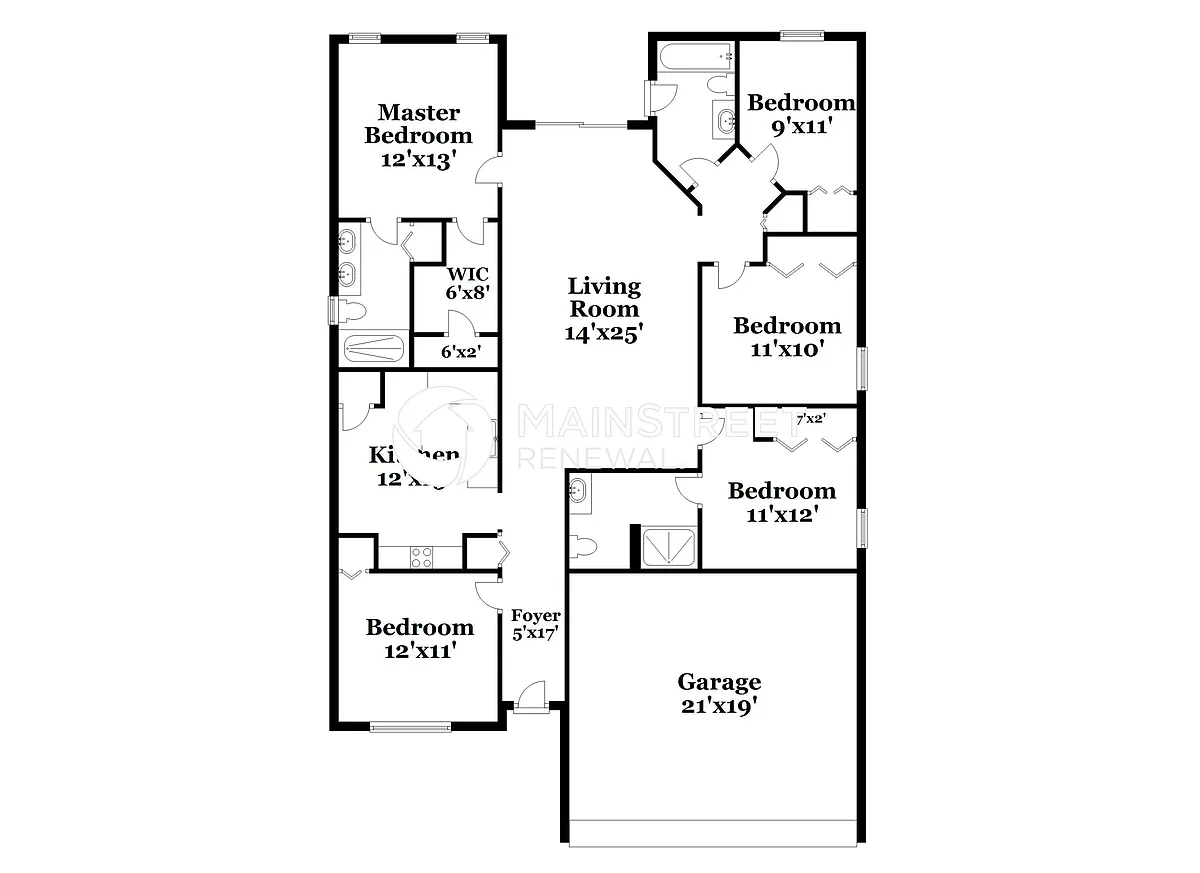 Floor Plan - 17401 Silver Creek Ct
