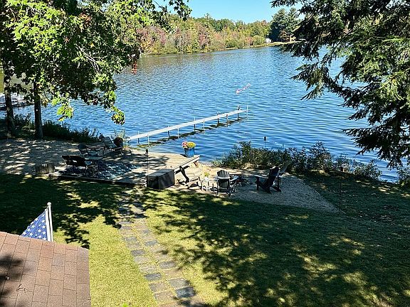 Large yard and lake view