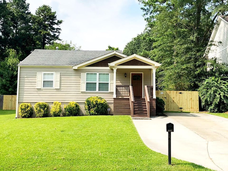 The front of the house!
Driveway provides side-by-side parking for two cars.