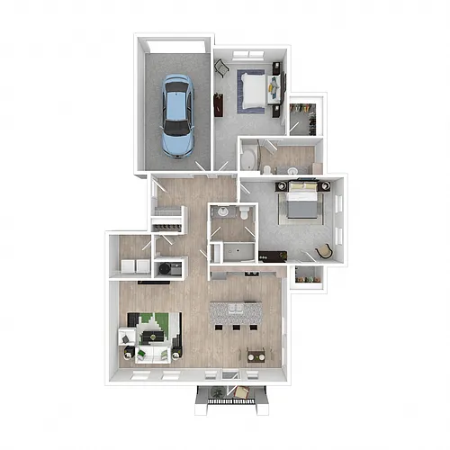 Floor plan B3.1 w/ Garage