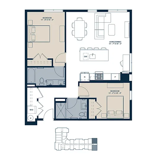 Floor plan B6