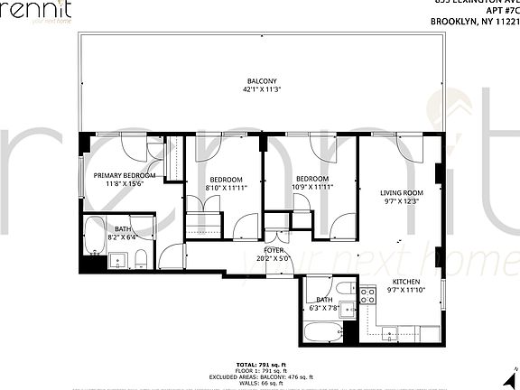 2nd image of 853 Lexington Ave APT 7C