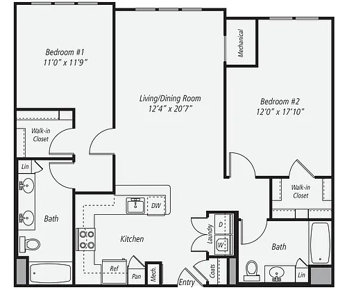 Floor plan B2-J-2317
