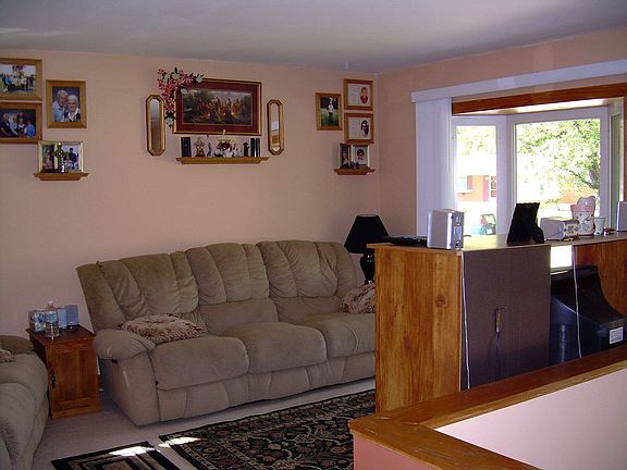 Bay window in living room