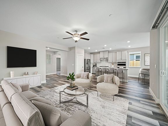 The family room is open concept and the best place to hang out!