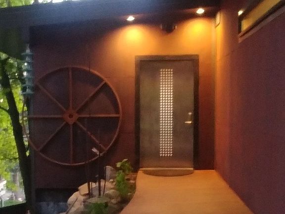 Steel-clad front door