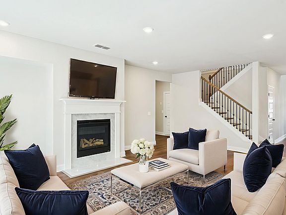 The Johnson Basement floorplan with the Balanced White interior package.