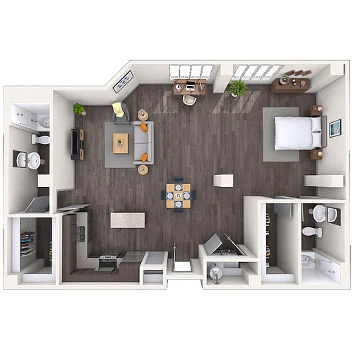 Floor plan Loft 0x2 1235 SF
