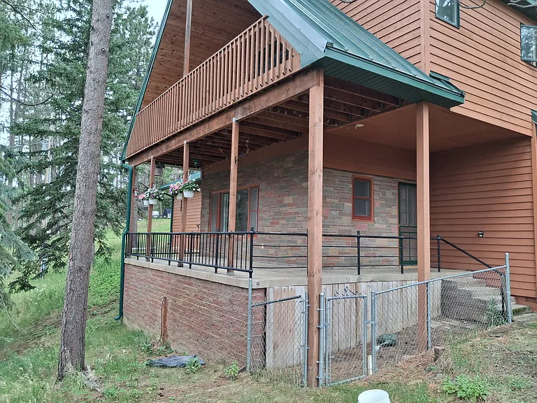Large covered porch