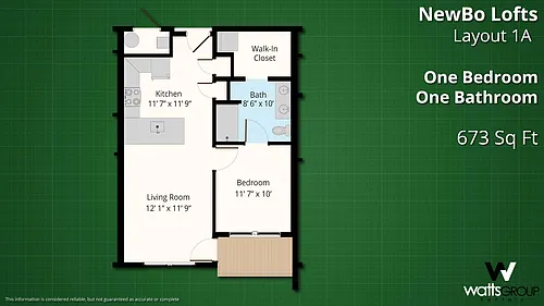Floor plan Layout 1A
