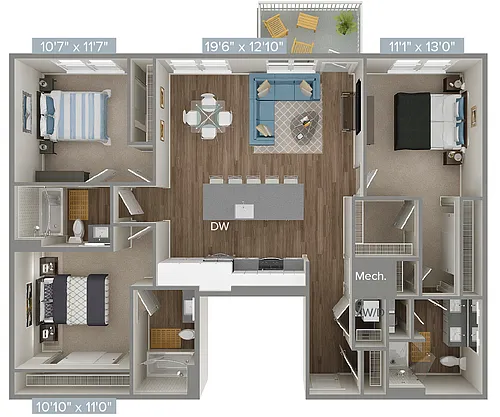 Floor plan C1-1