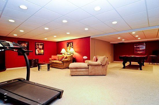 Finished lower level