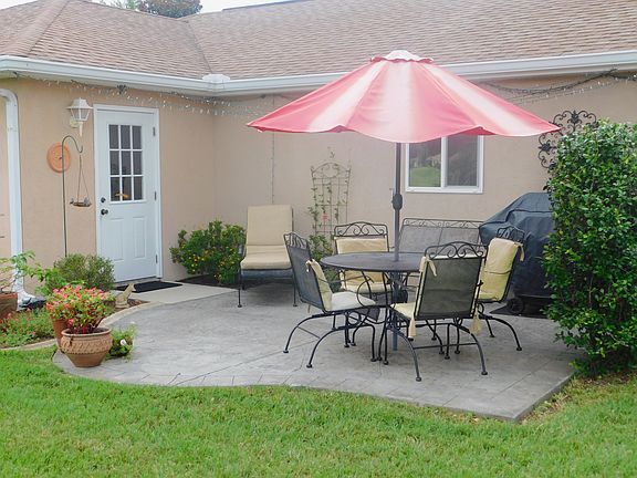 Pressed Concrete Patio