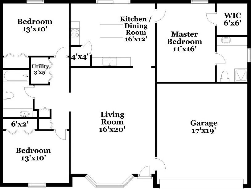 3 bed, 2.0 bath, 1334 sqft, $2,980 — Photo 2