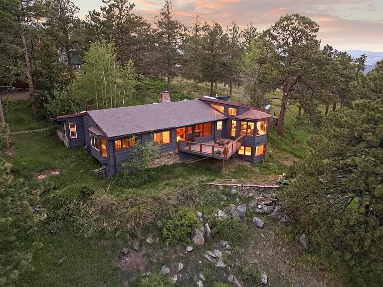 House at dusk