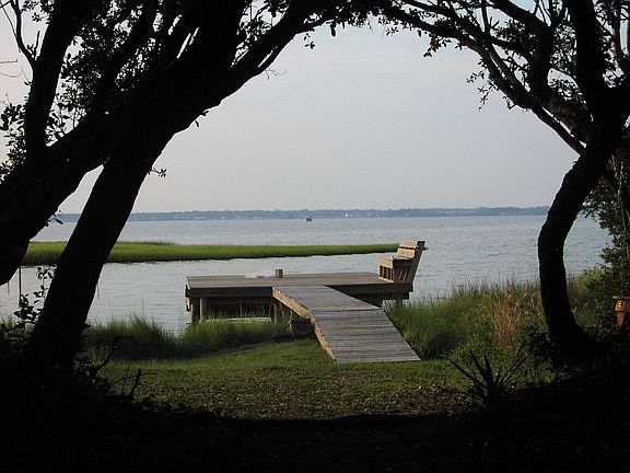 Private dock on Bogue Sound