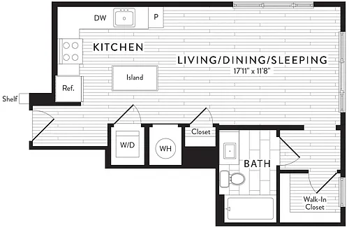 Floor plan S4 - Studio