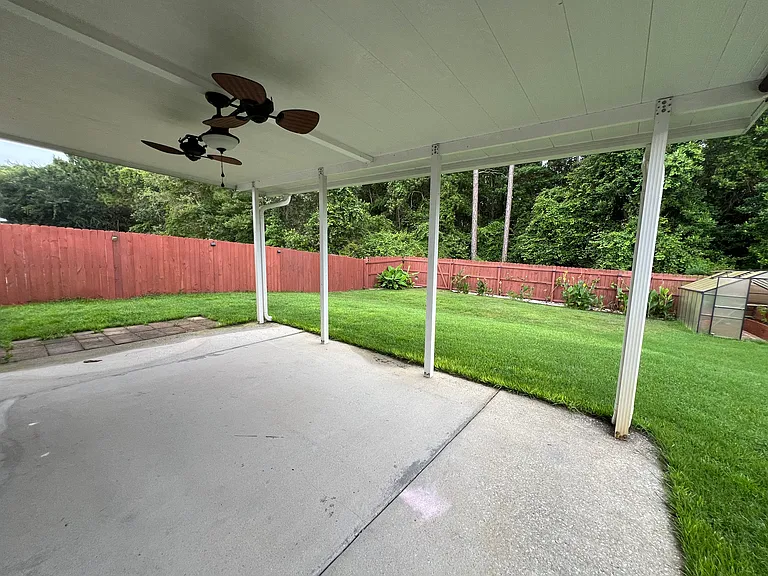 Back yard awning