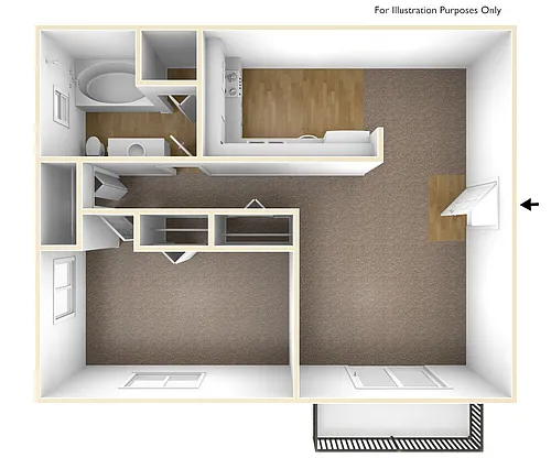 Floor plan A1R - Renovated