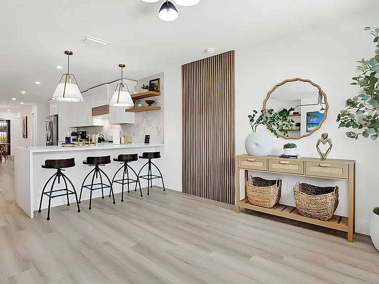 Kitchen and Foyer Area