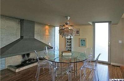 Original Fireplace in Dining Area