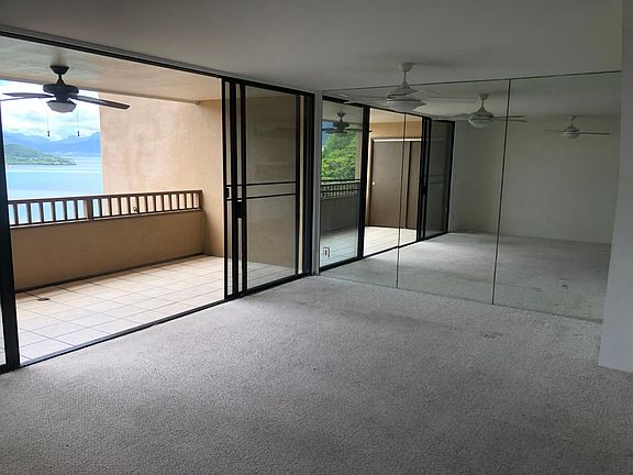 Living room with Kaneohe Bay view